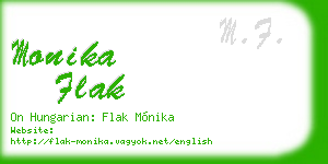 monika flak business card